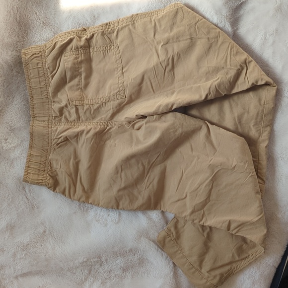 BNWT Gymboree "the gymster" jersey-lined beige cotton pants - Picture 4 of 4
